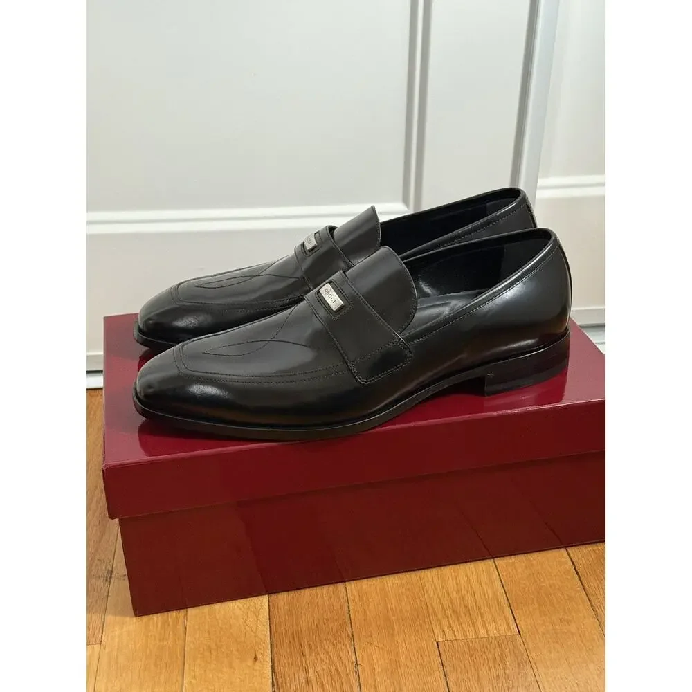 Gucci Leather Loafer with Topstitch
